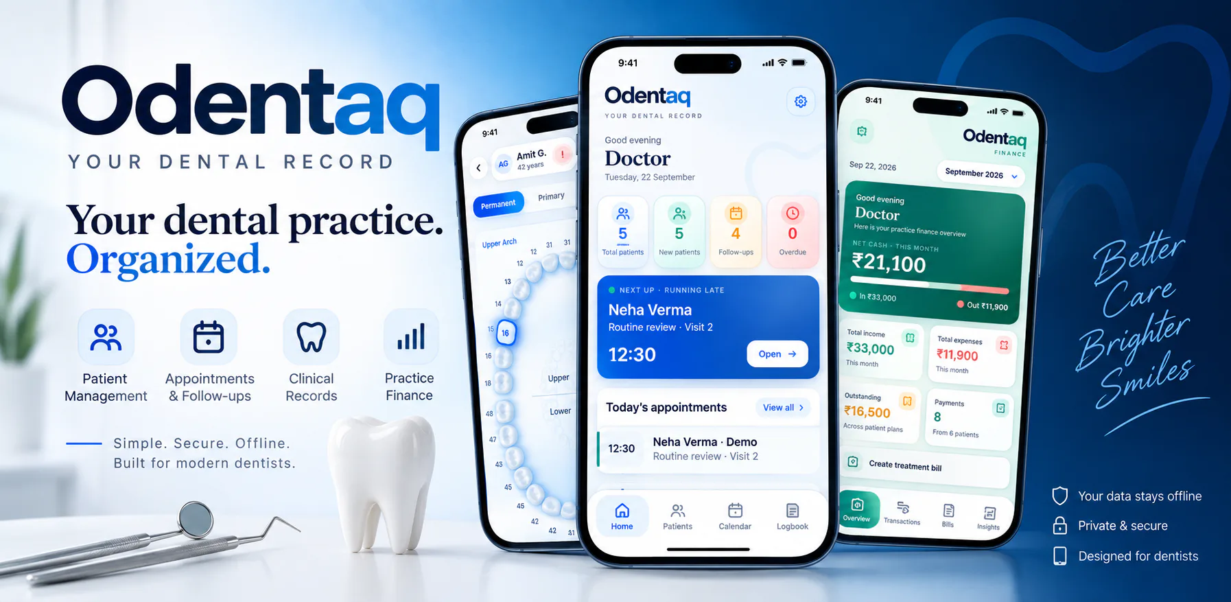 Odentaq app preview